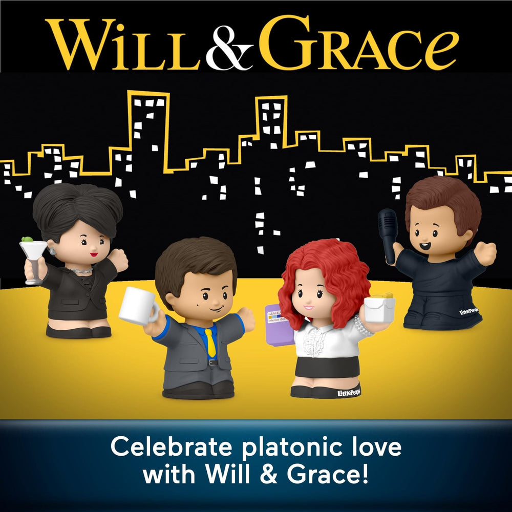 Little People Collector Jack McFarland figure adds playful charm to display collections.