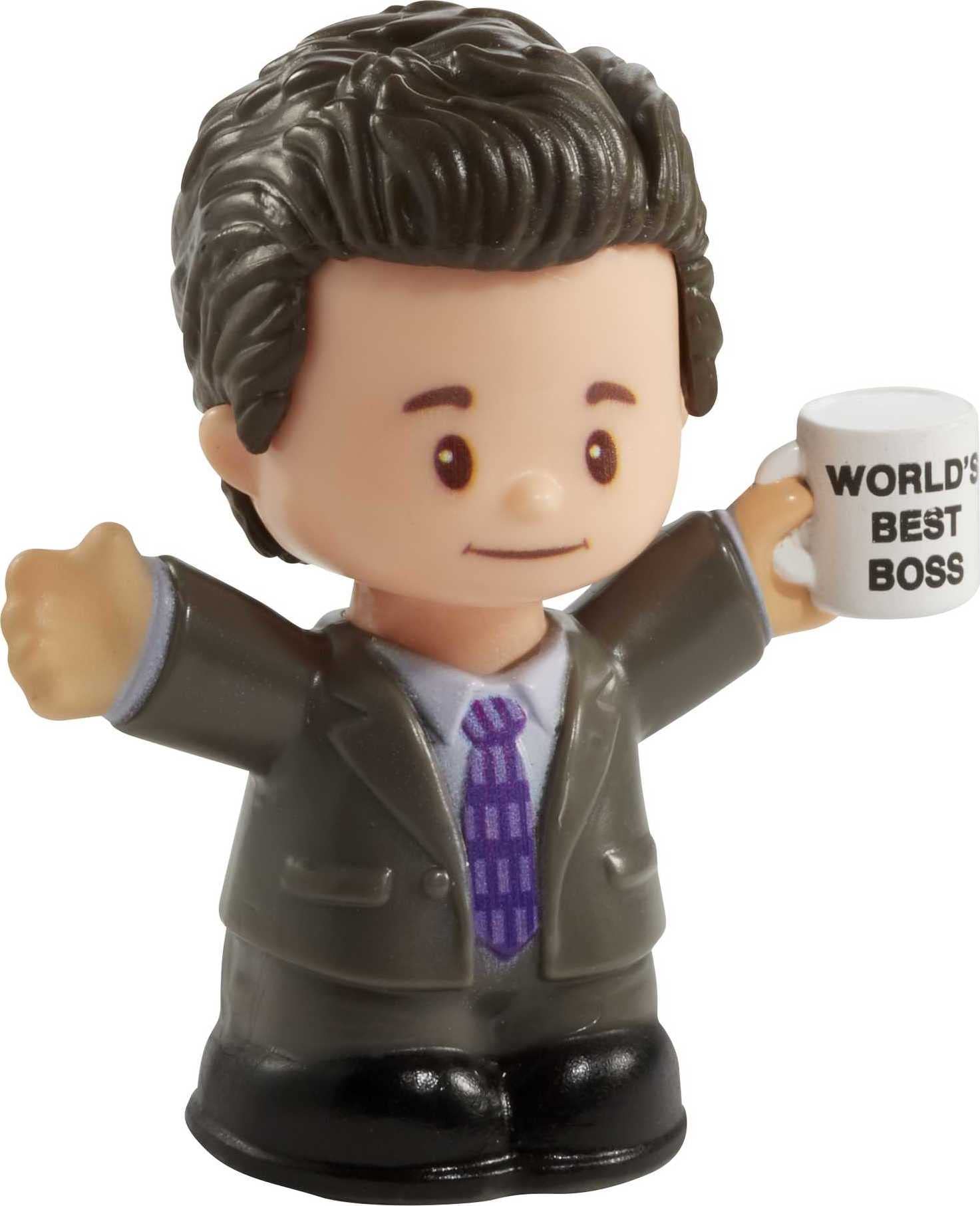 Little People COLLECTOR Jim Halpert figure perfect for display and conversation starter.