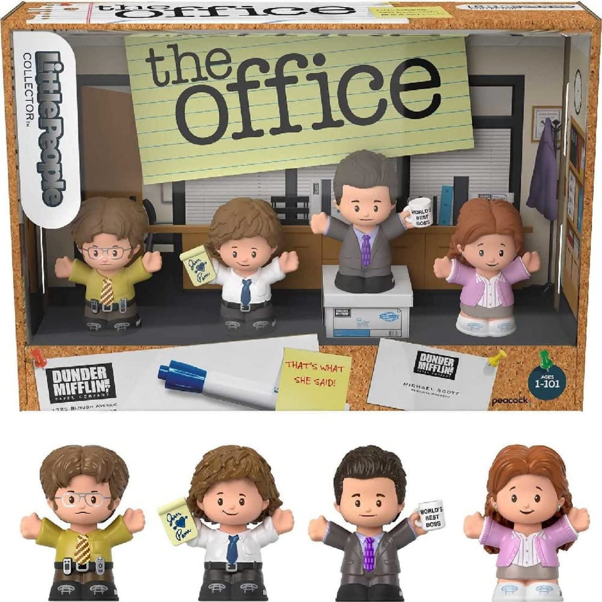 Little People COLLECTOR Michael Scott figure for desk display and Office fan collection.
