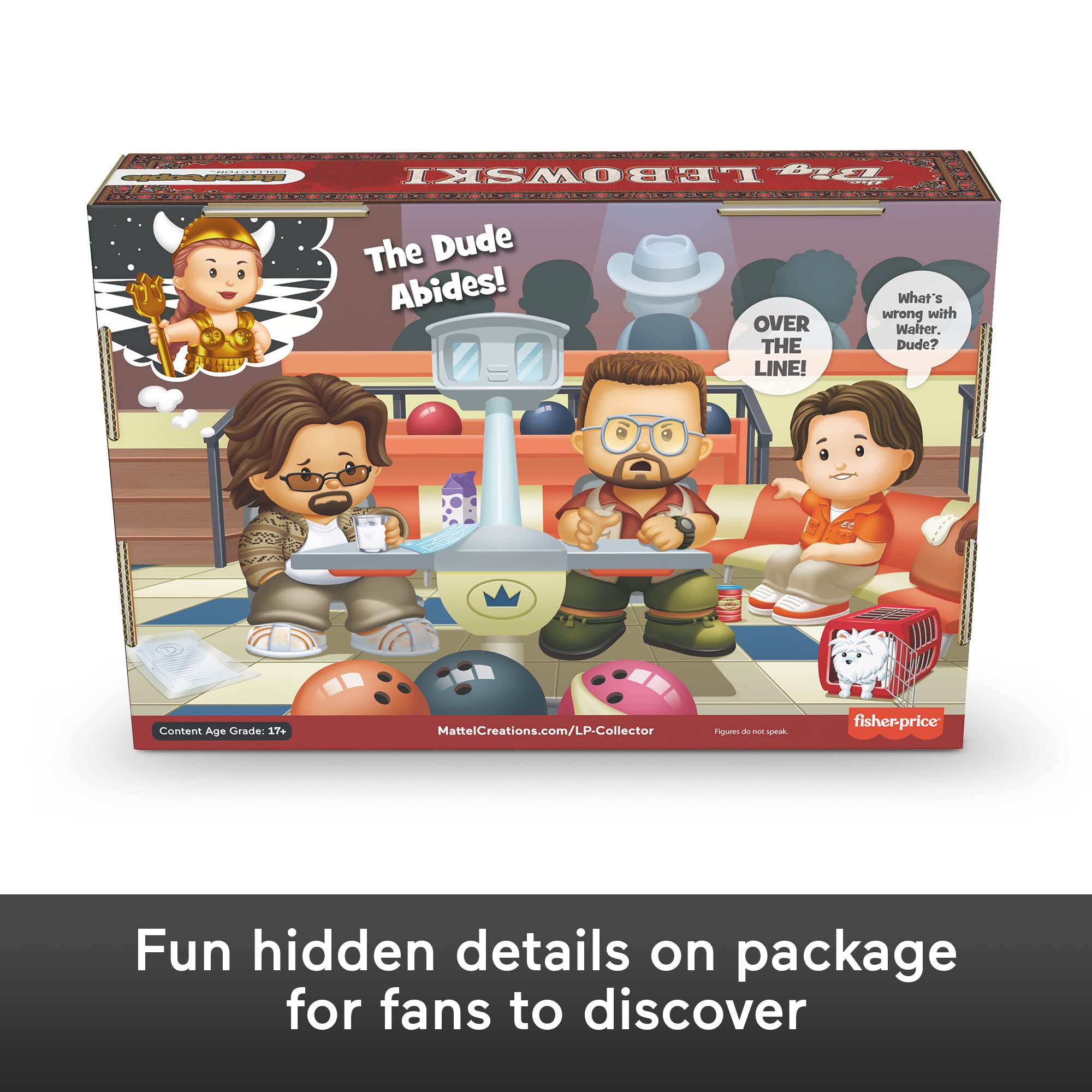 Little People COLLECTOR The Big Lebowski set packaging, ideal for gift-giving and display