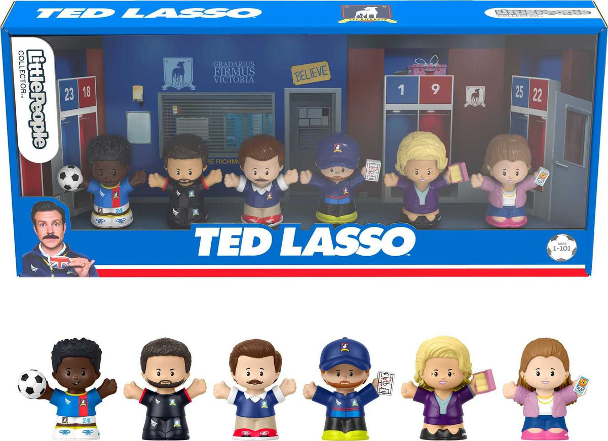 Little People Collector Ted Lasso figure for desk display and fan nostalgia.