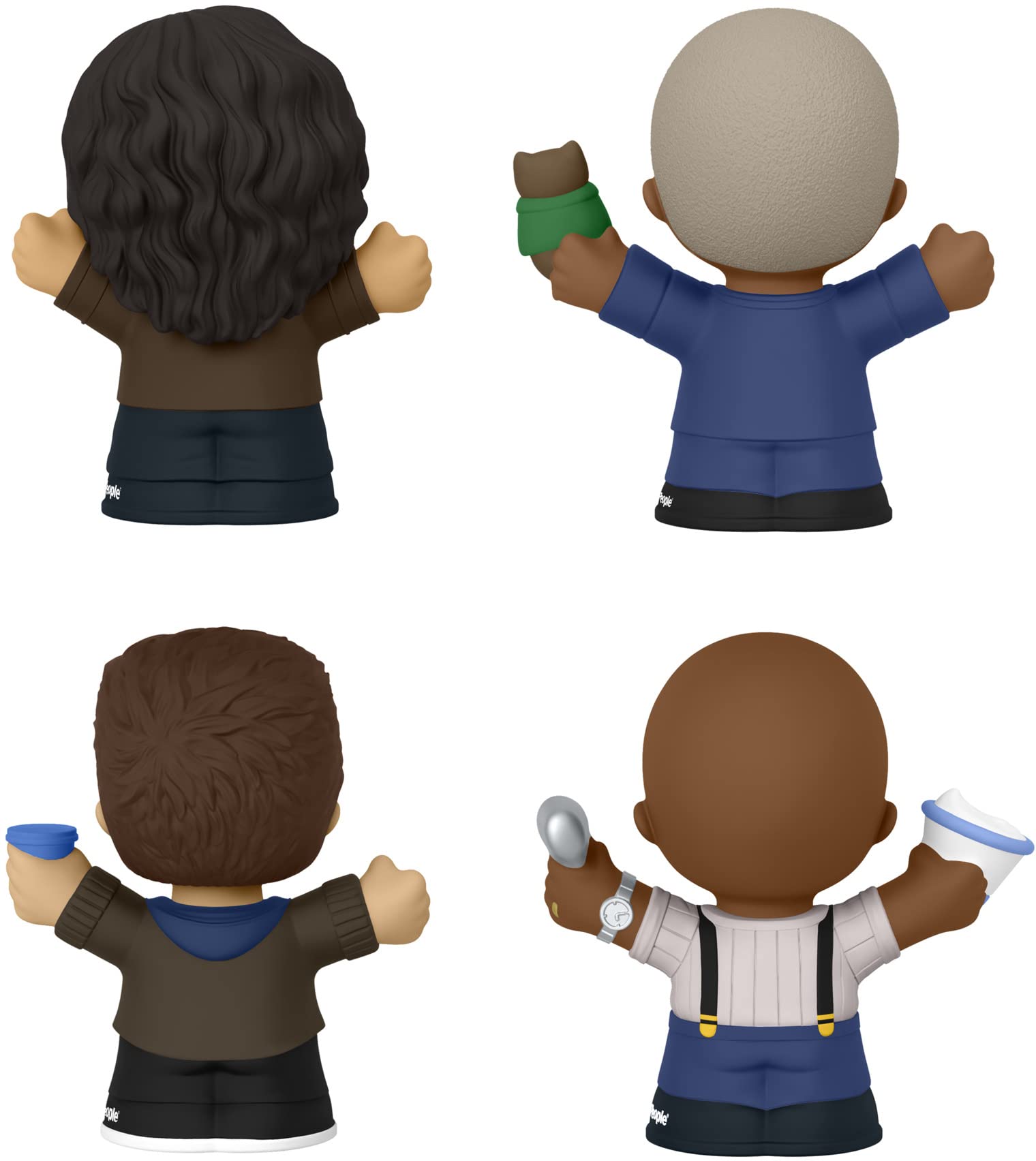 Little People Collector Terry Jeffords figure with yogurt prop for display.