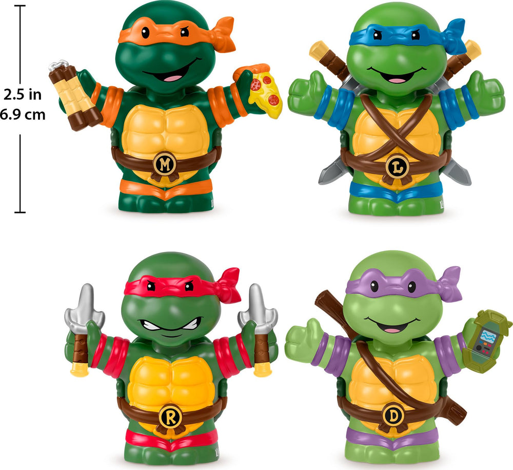 Little People Collector TMNT Raphael figure in red bandana for heroic playtime.