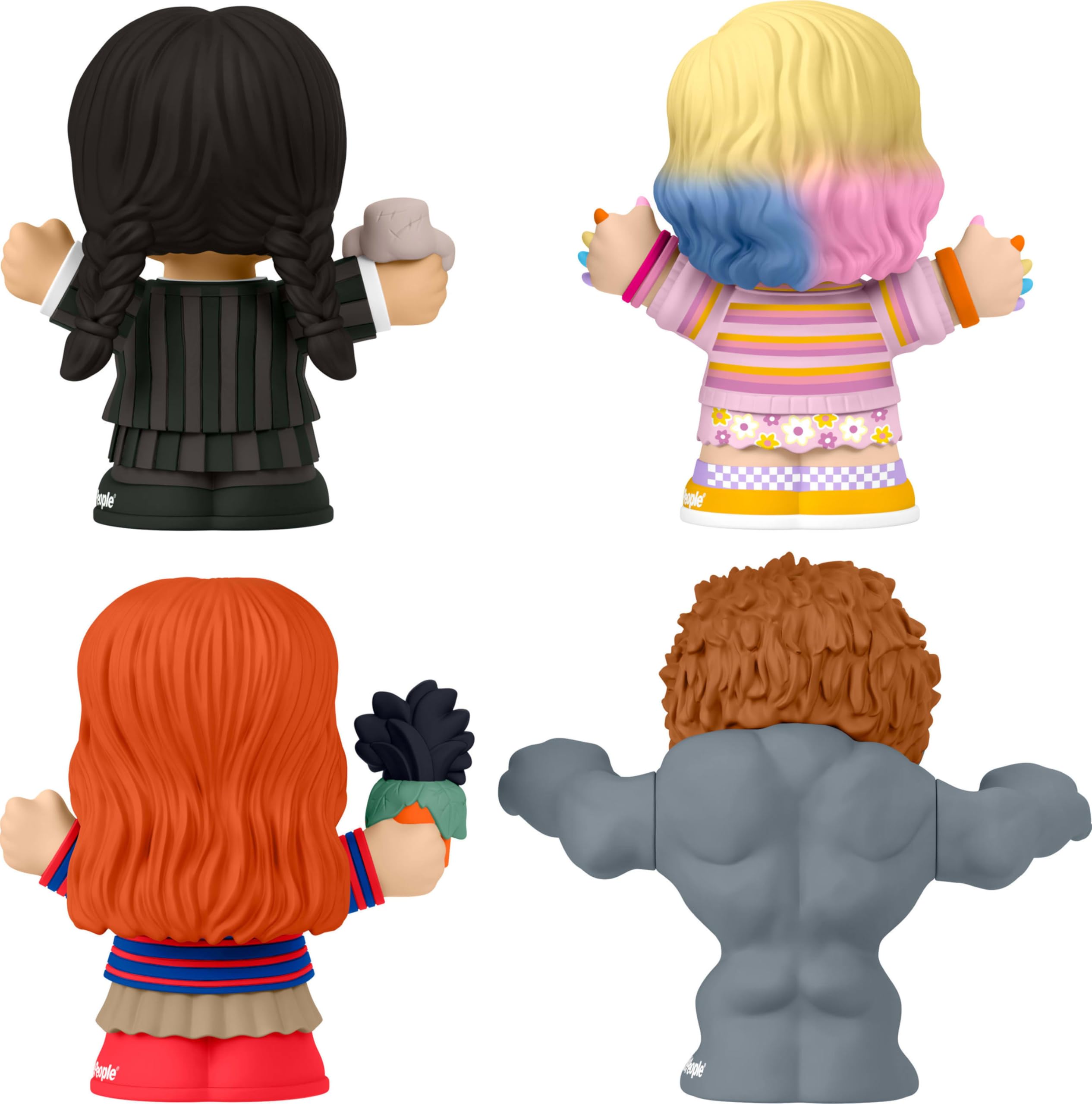 Little People Collector Wednesday window box display, enhances shelf presence for fans.