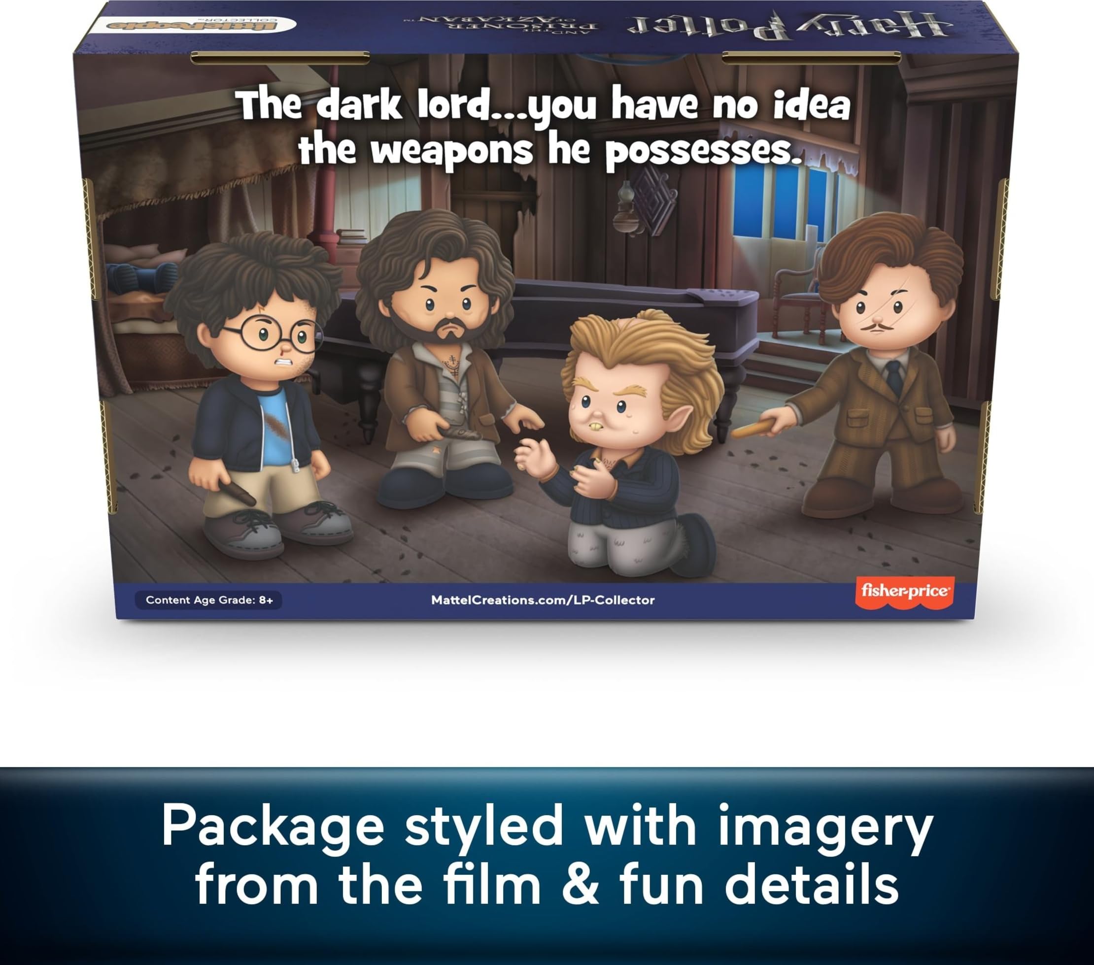 Little People Collector Whomping Willow packaging imagery enhances display.