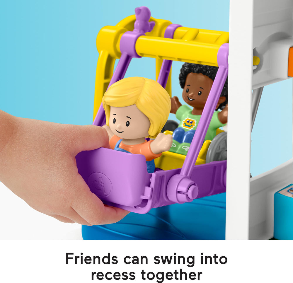 Little People Play for All School elevator lets figures move between levels