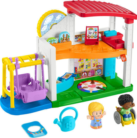 Little People Play for All School classroom scene flipping crafts to snack time for imaginative play