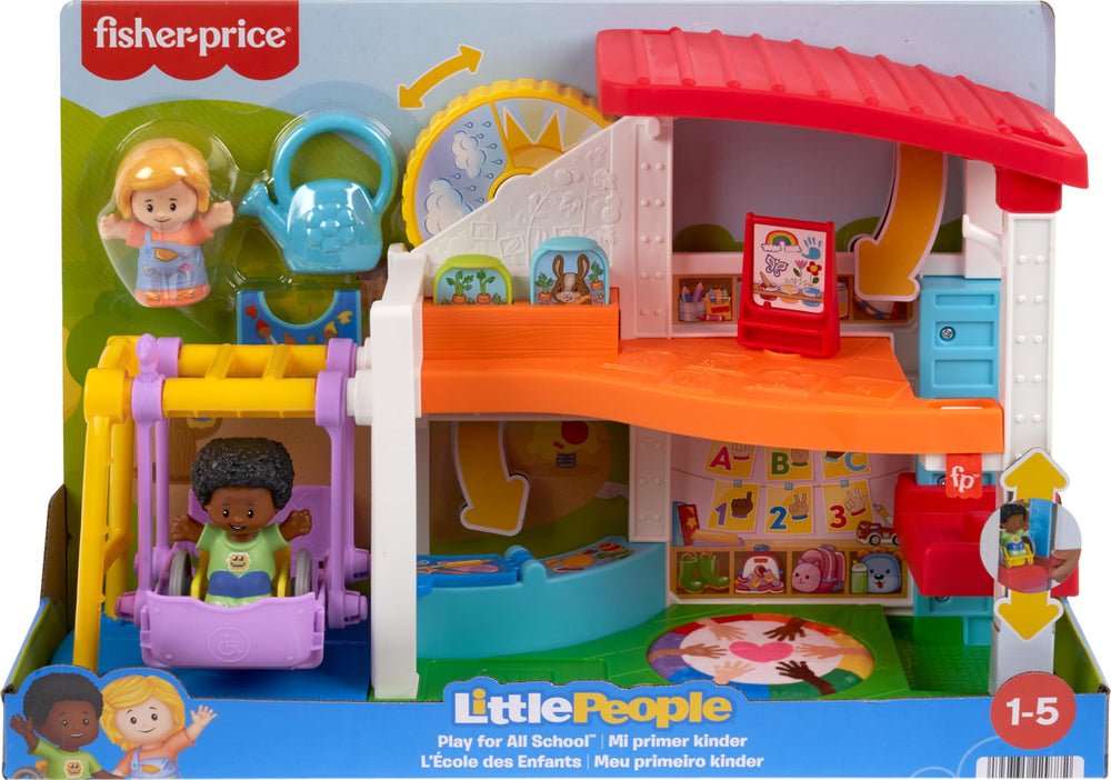 Little People Play for All School sensory rug supports cozy story time