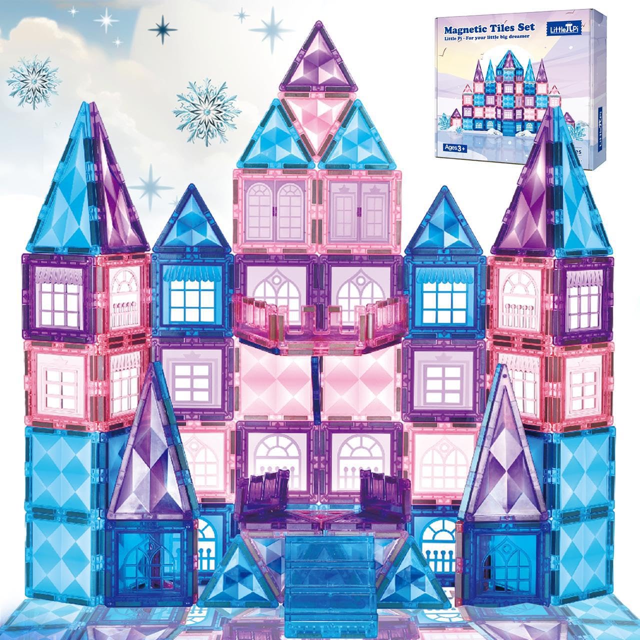 Little Pi Frozen Castle tiles invite imaginative play and motor skill practice.