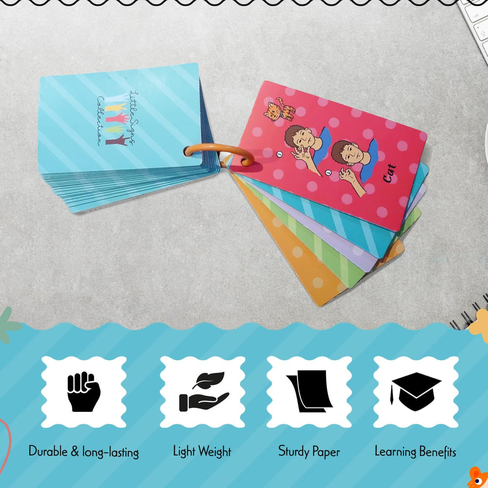 Little Signs Collection close-up highlights the durable thick paper used for longevity.
