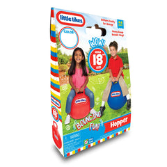 Little Tikes 18-inch hopper ball for kids, helps motor skills during bounce sessions.
