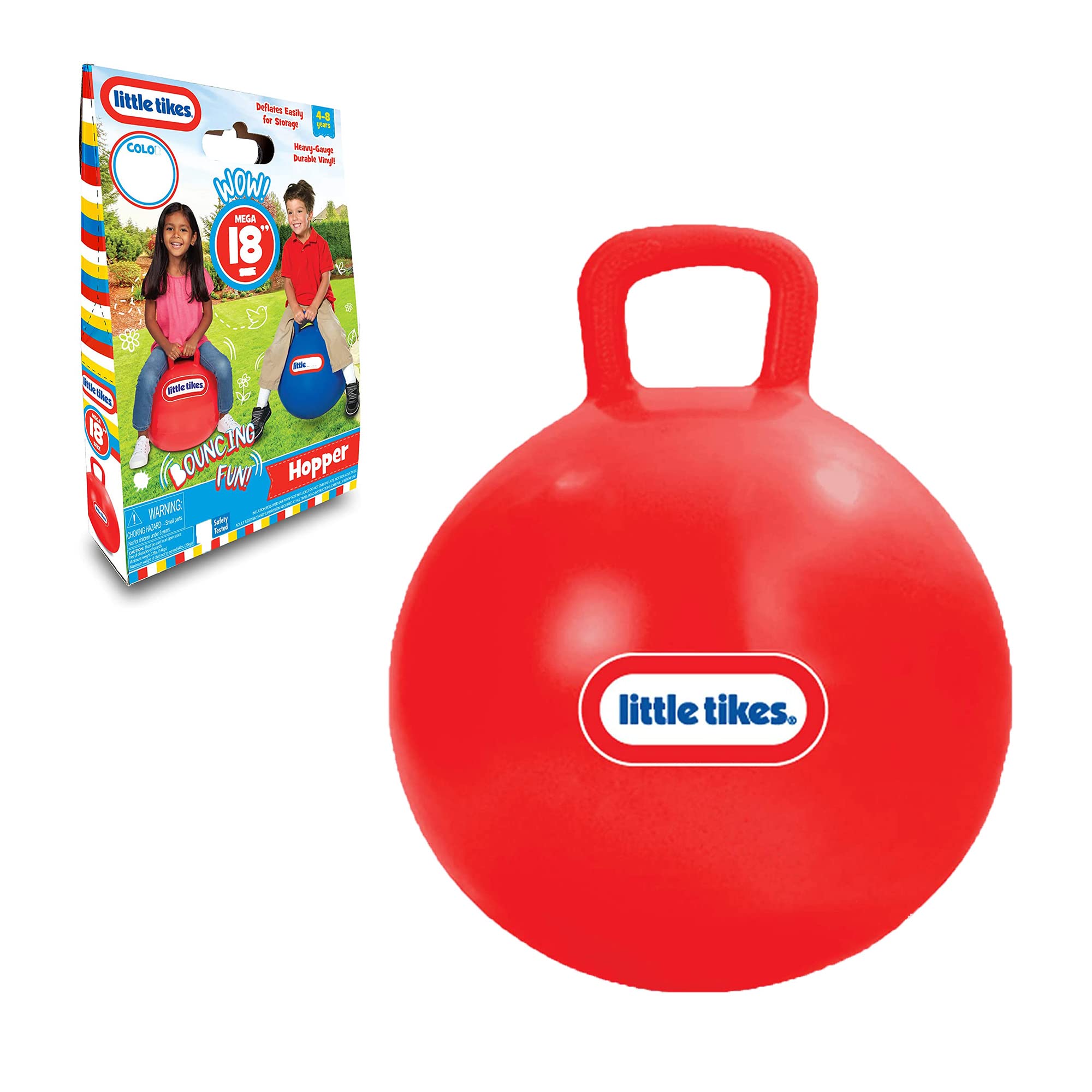 Little Tikes packaging for quick setup and easy reinflation after play.