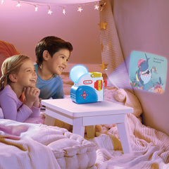 Little Tikes Story Dream Machine Little Shark story illustration engages children with reading.