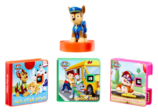 Little Tikes Story Dream Machine PAW Patrol collection box showcasing included stories for easy gifting