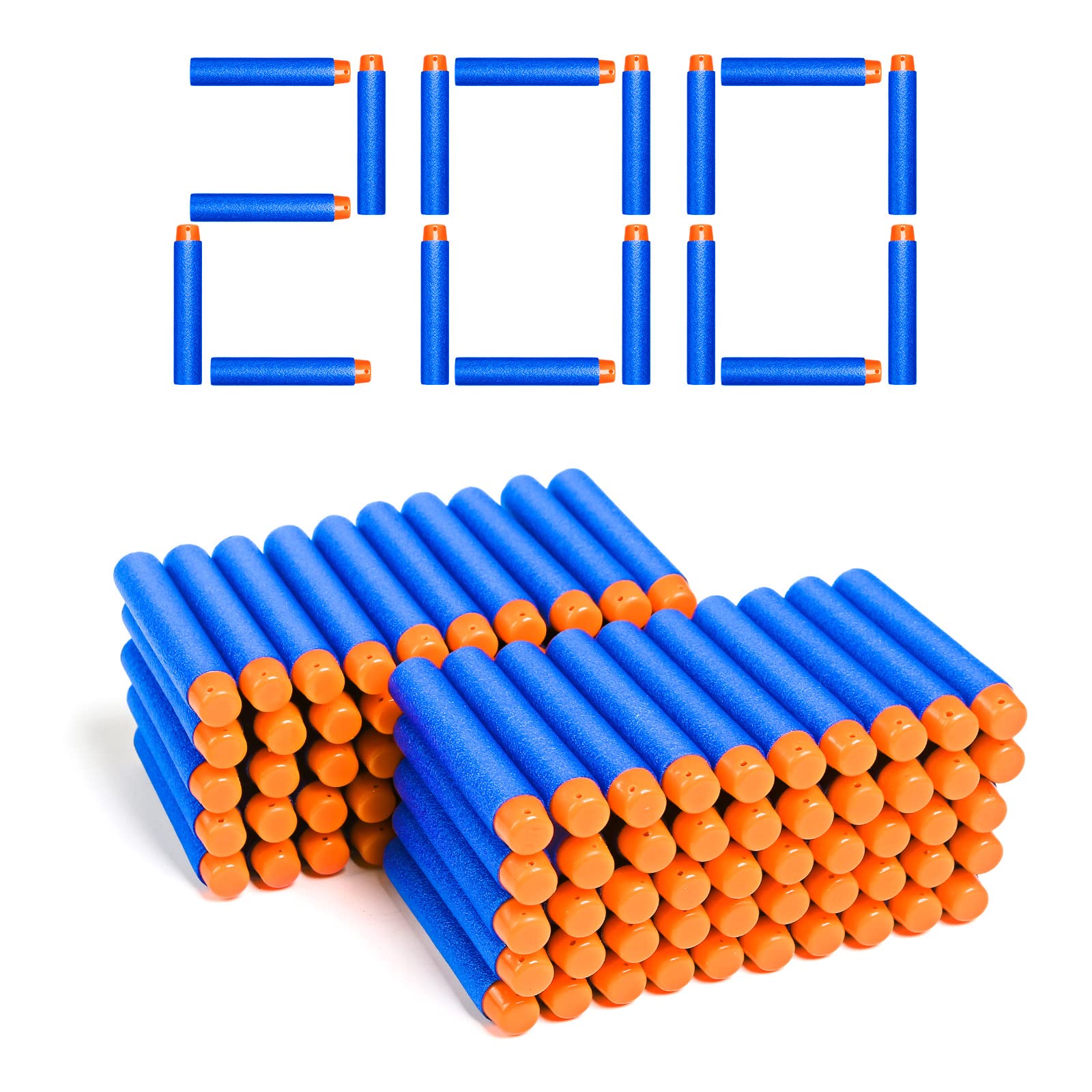 Little Valentine Nerf-compatible darts blue and orange bulk pack for extended play