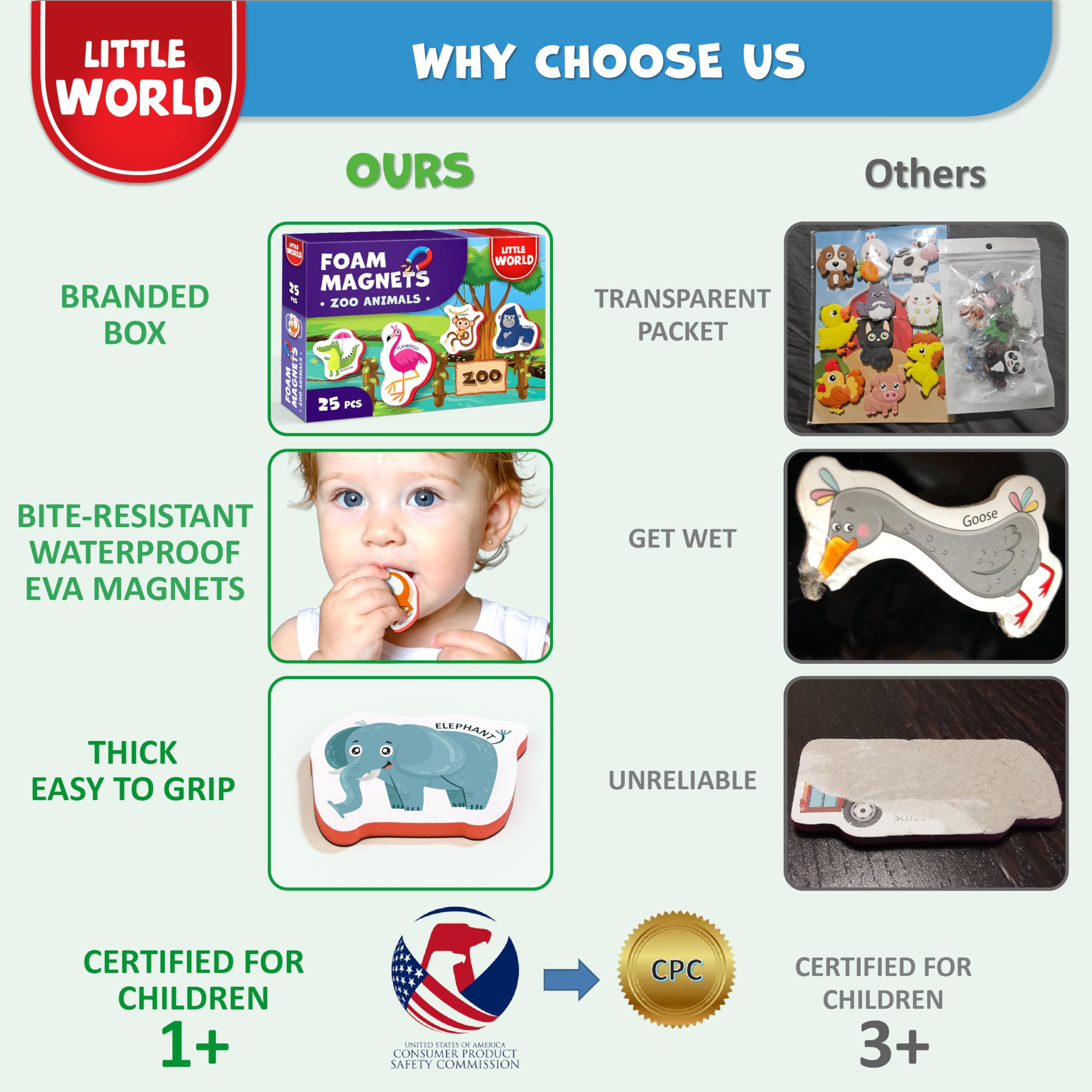 Little World educational magnets spark storytelling and sensory exploration.