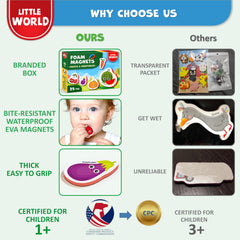 Little World fridge magnets kit designed for easy storage and daily use.