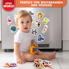 Little World fridge magnets for 1-3 year olds, large and safe.