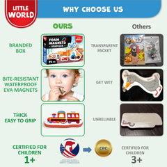 Little World kitchen-friendly magnets energize playtime with colorful, kid-safe design.