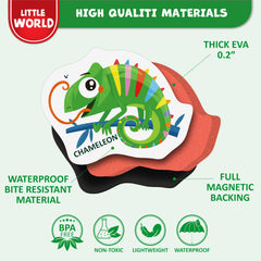 Little World magnets with strong backing ensure stable, lasting play.