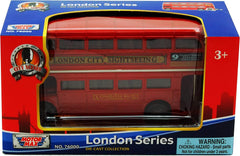 LittleBabyBum Routemaster diecast top view showcases closed roof styling for display