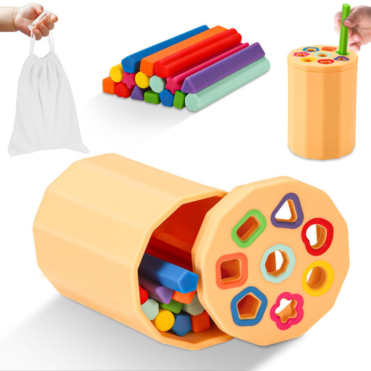 LittleLamb shape sorter front view for color and shape matching to boost early learning