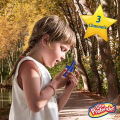 Little Pretender walkie talkie with bright LCD display for easy use.