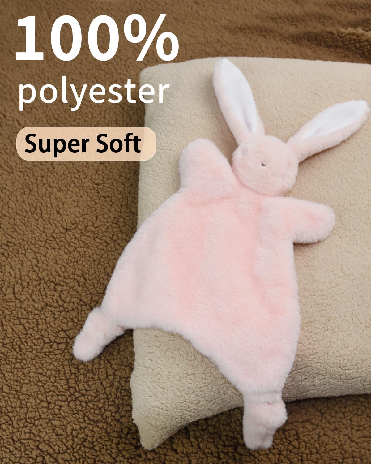 Little Rawr Lovey 100% soft polyester safe for babies.