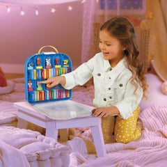 Nightlight-like light effects add gentle ambience for bedtime stories