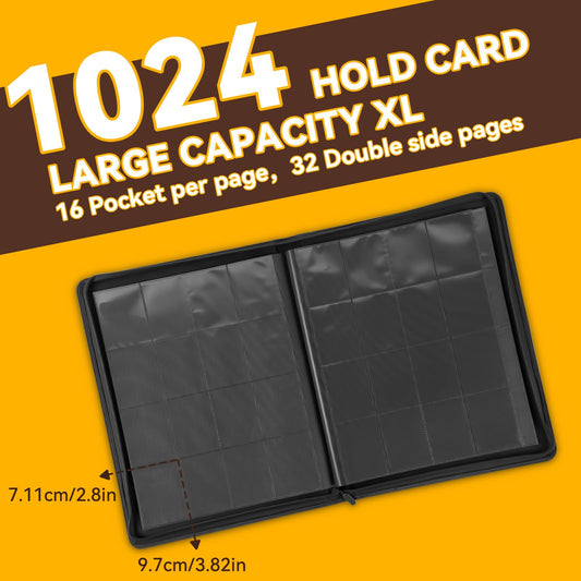 Liucocotos 16-pocket double-sided pages maximize storage and accessibility.