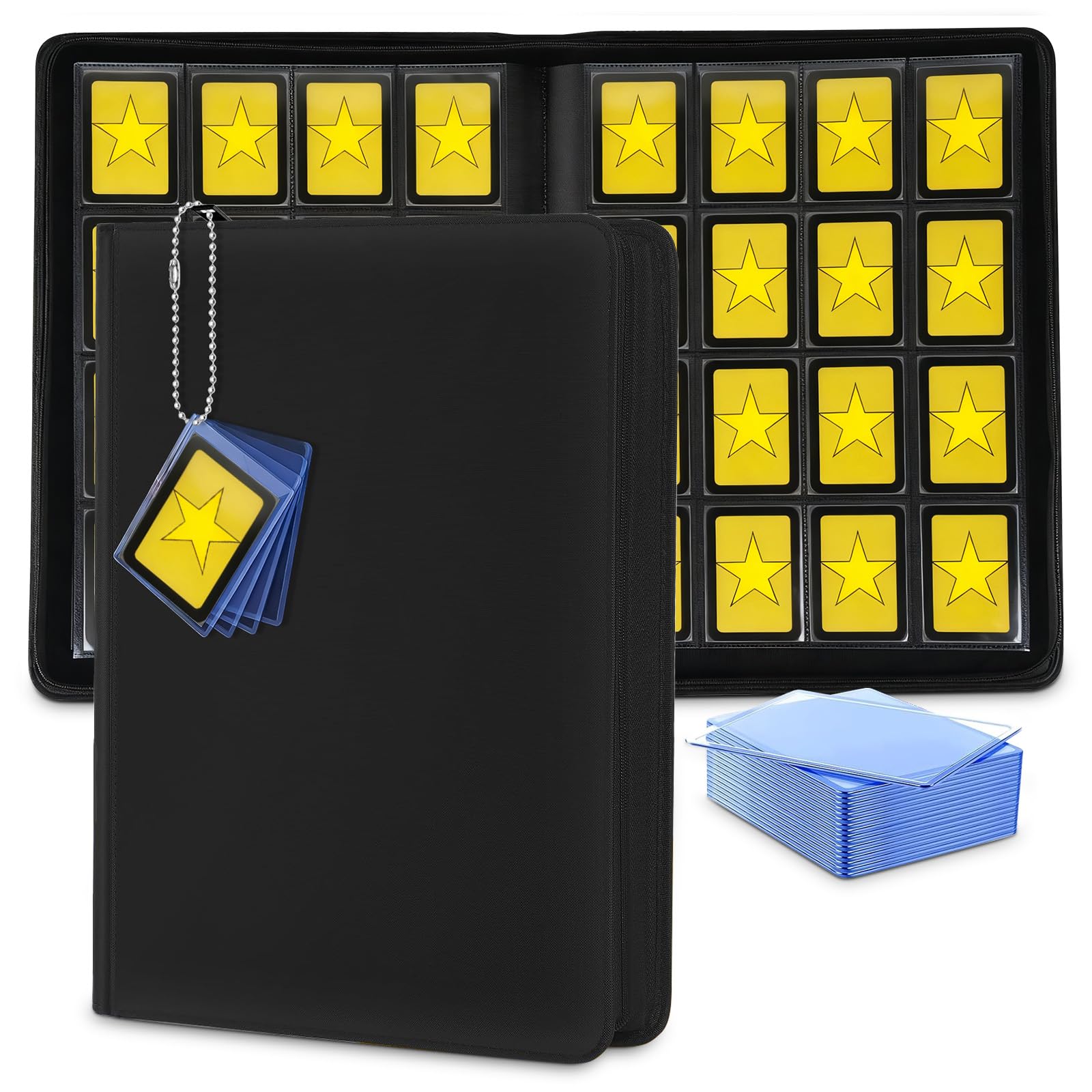 Liucocotos premium 1000-pocket binder cover keeps cards organized and protected.