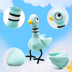 Liulianmifemu pigeon plush eyes closeup; expressive details spark imaginative play.