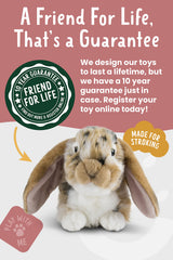 Living Nature eco-friendly bunny plush made from recycled materials.