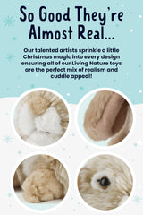 Living Nature detailed rabbit plush with two-tone fur and shaded eyes.