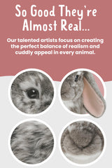 Living Nature plush ears detail displaying authentic lop ears