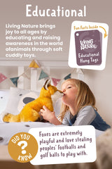 Living Nature Husky educational tag offers breed facts to spark curiosity.