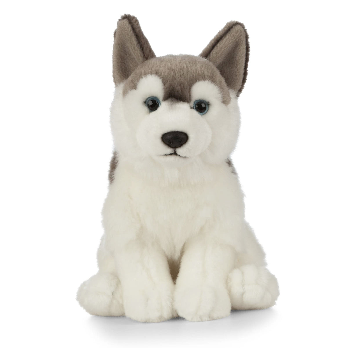 Living Nature Husky stuffed animal with soft fluff for cozy snuggle play.