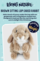 Living Nature soft rabbit toy, 18 cm, gentle feel for kids.