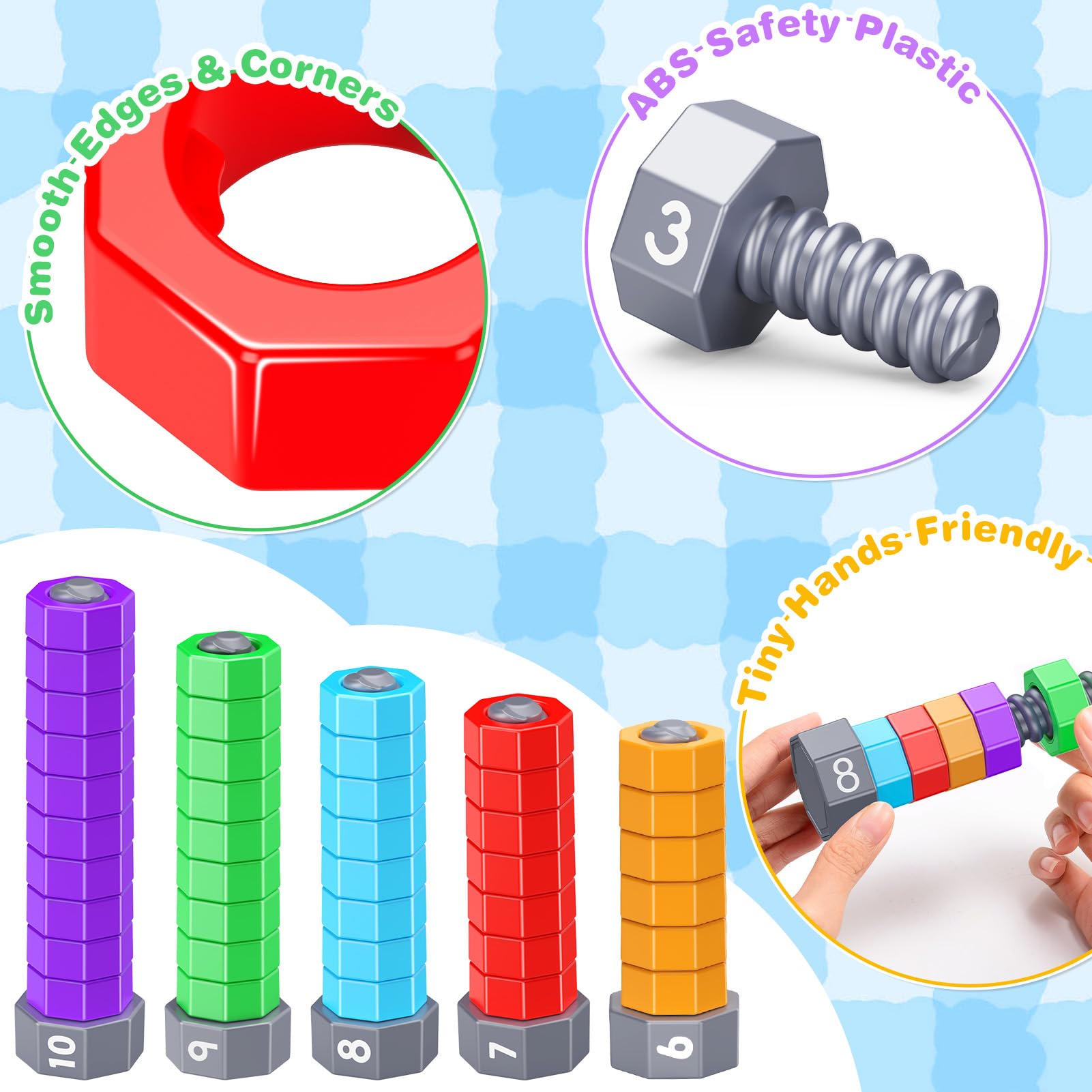 LIWIN LET'S GO! Durable ABS plastic with smooth edges for safe play.