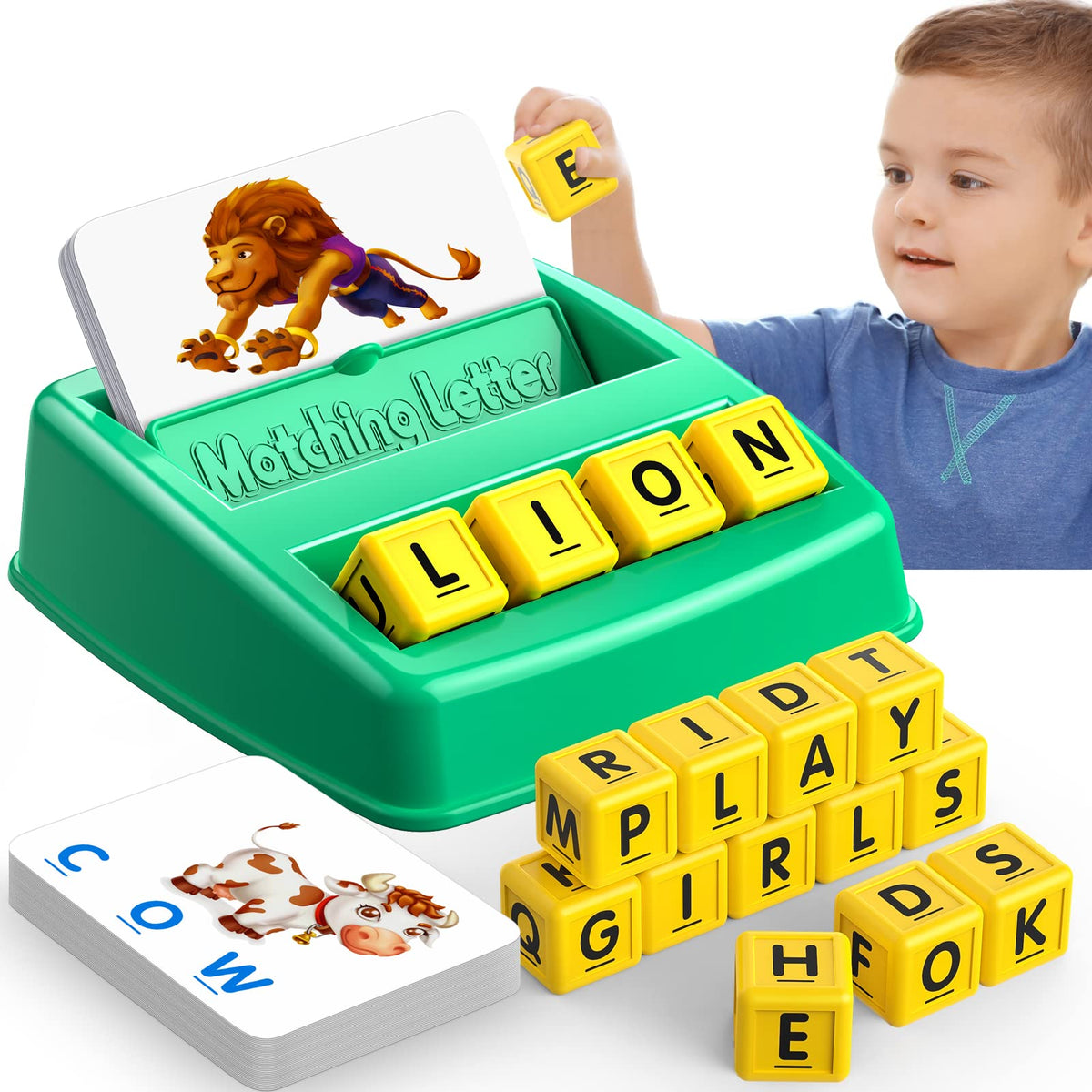LIWIN LET'S GO letter match tray for hands-on spelling practice