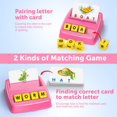 LIWIN LET'S GO! Twelve letter cubes displayed for vocabulary building games