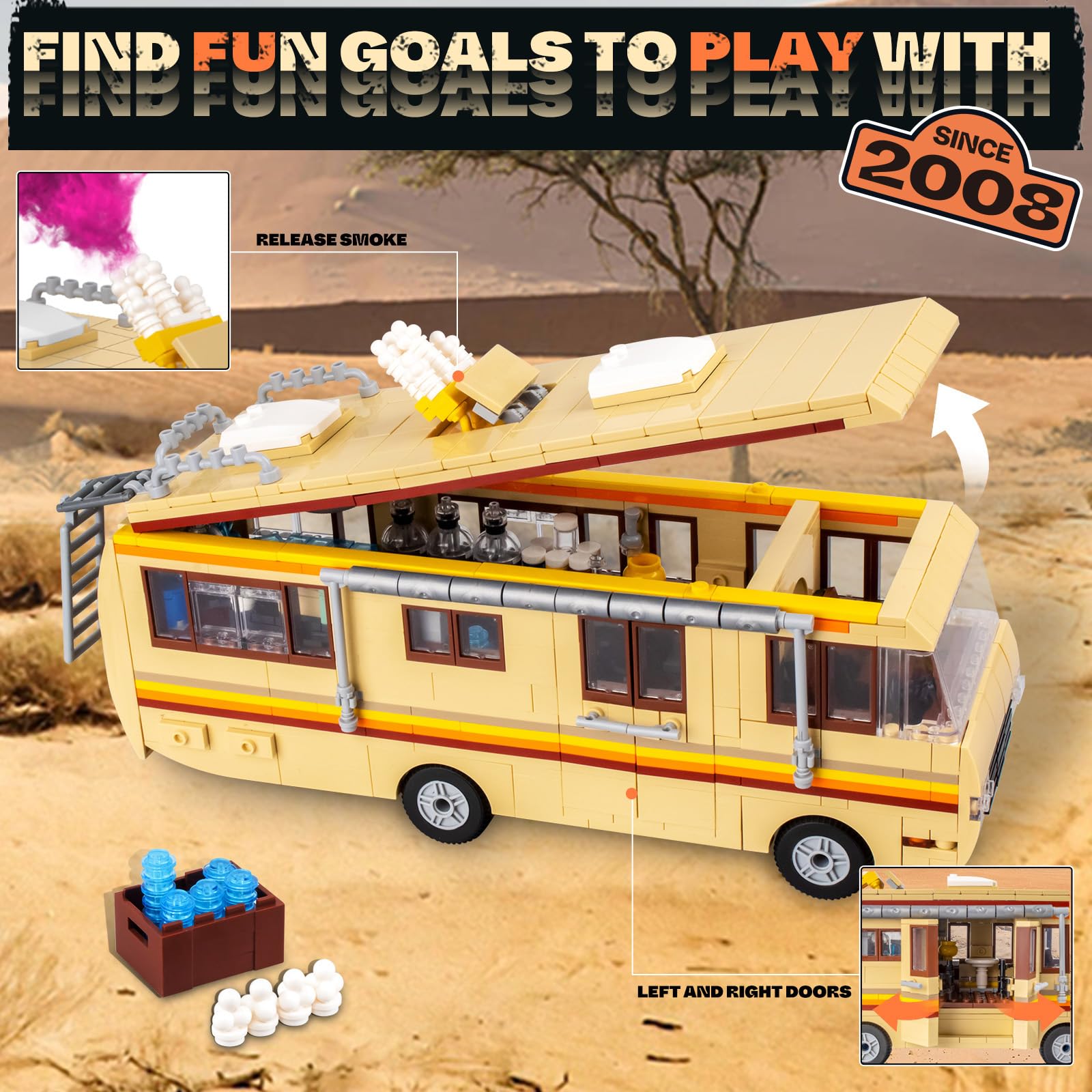 Lixboxy Camper easy-to-assemble with clear instructions for quick starts