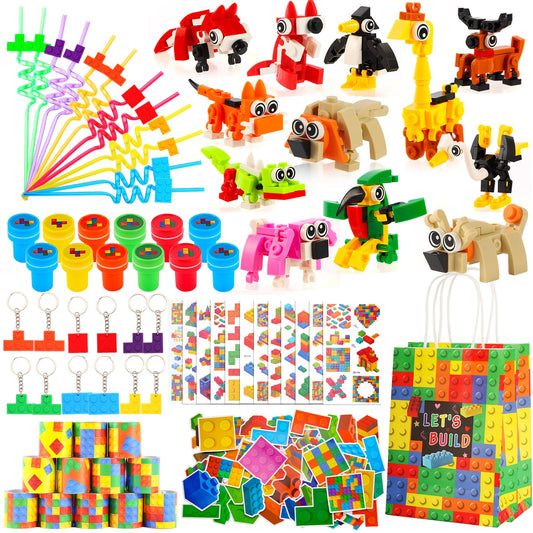 LiYiQ building blocks straws for eco-friendly party favors and reuse.
