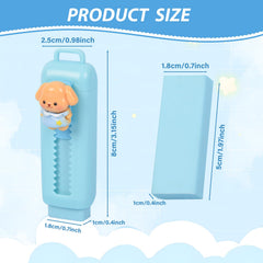 LiYiQ kawaii cartoon erasers in bright shapes for fun notes