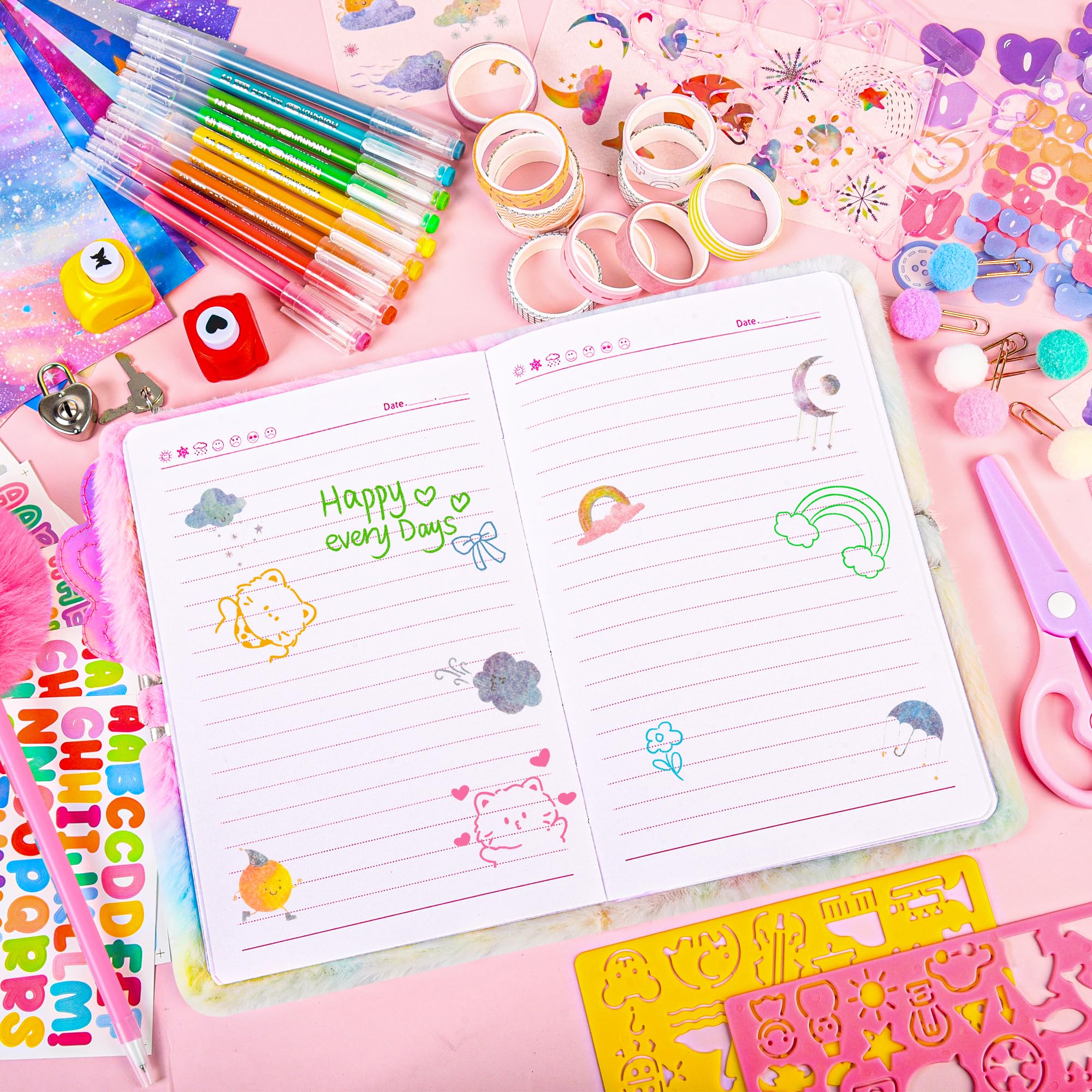 LiYiQ axolotl diary lock and keys for privacy