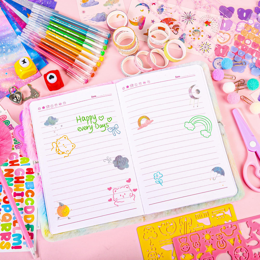 LiYiQ axolotl diary lock and keys for privacy