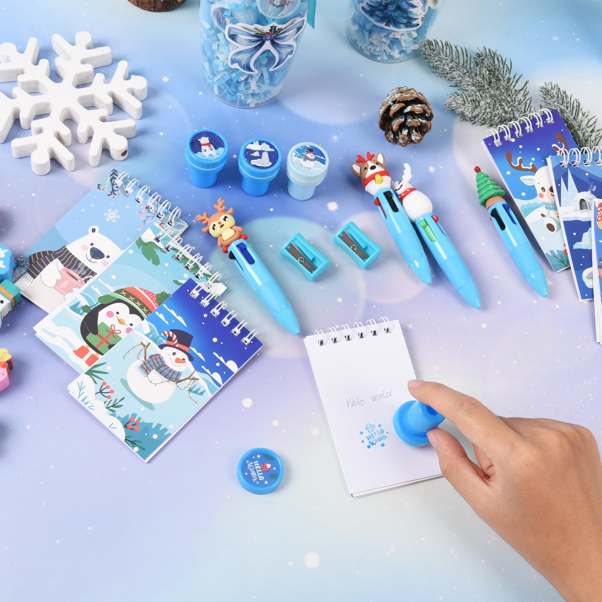 LiYiQ winter stickers 100-count brighten projects and crafts.