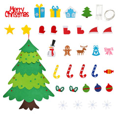 LIYROIUB felt ornaments with Velcro attach easily to the tree