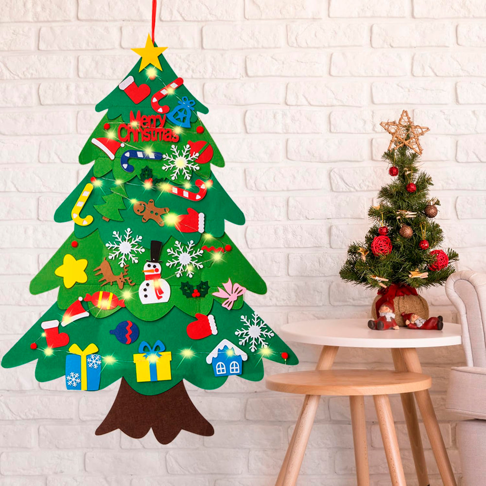 LIYROIUB DIY felt Christmas tree makes a festive family gift