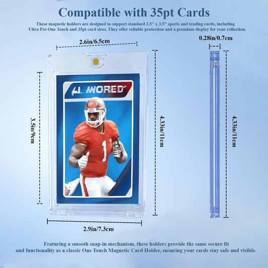 Lizuart UV-protected crystal-clear protector shields cards from fading during display